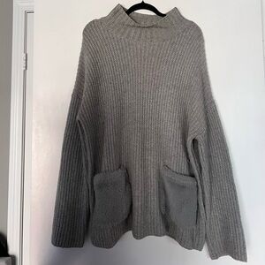 Christian Siriano Gray Knit Sweater